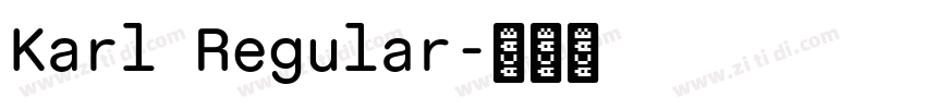 Karl Regular字体转换